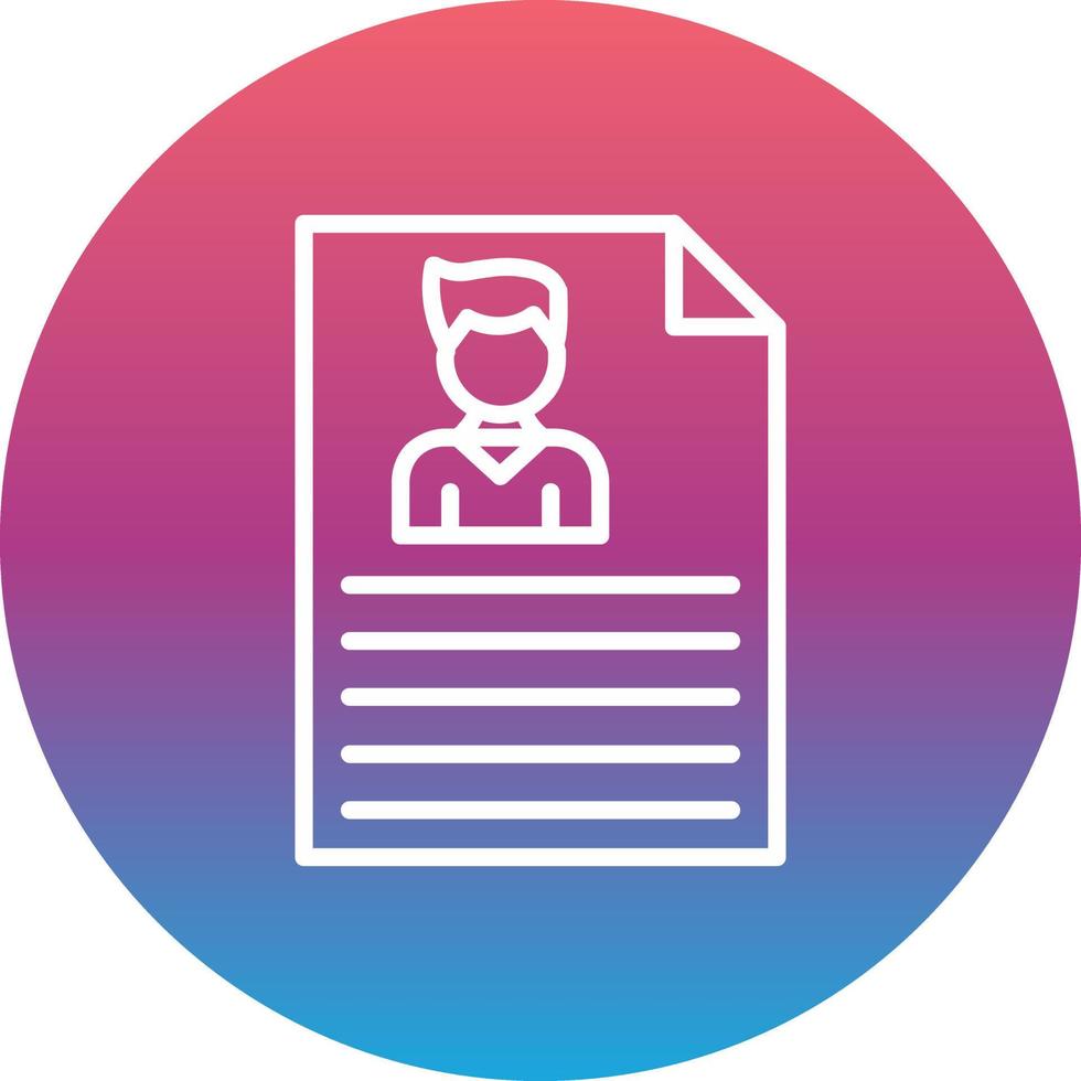 Resume Vector Icon