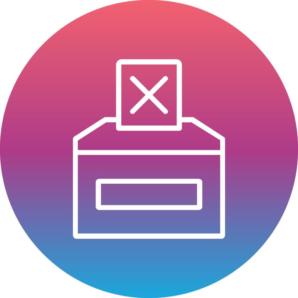 Vote No Vector Icon