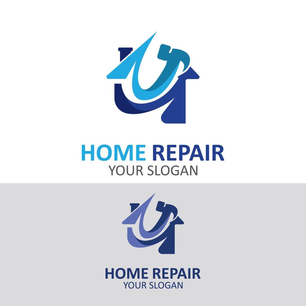 Home repair logo design vector with handyman service template