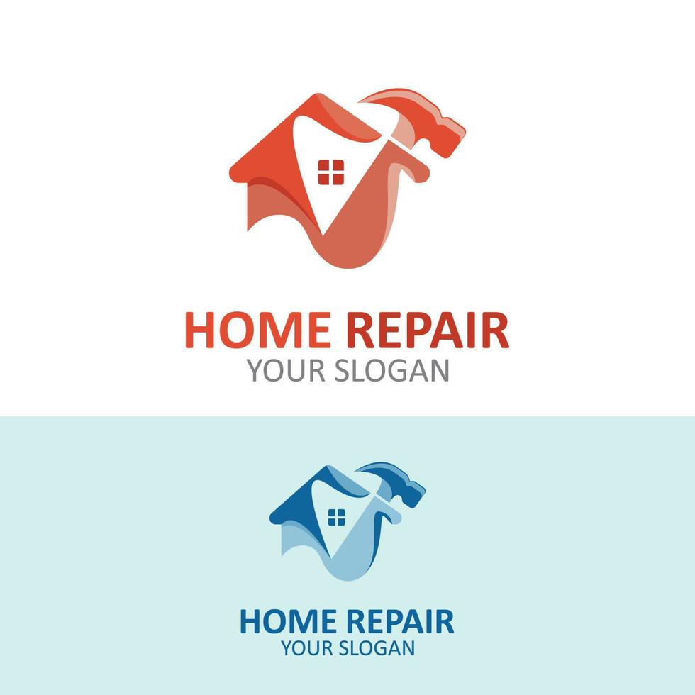 Home repair logo design vector with handyman service template