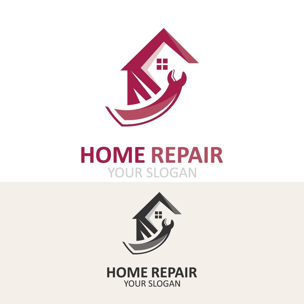 Home repair logo design vector with handyman service template