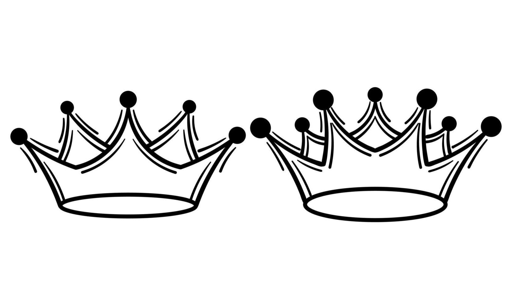 hand drawn crown 15778412 Vector Art at Vecteezy