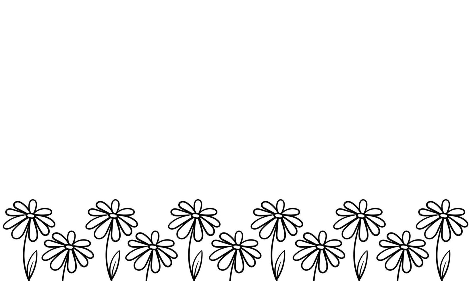 fondo floral dibujado a mano 2 vector