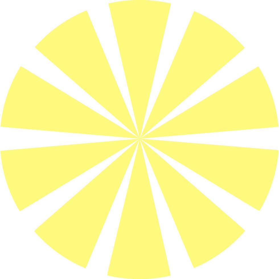 Circular Ray Sunburst vector