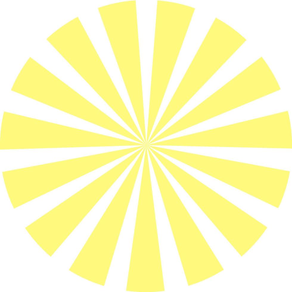 Circular Ray Sunburst vector