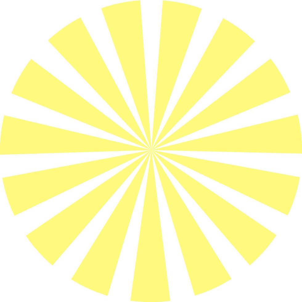 Circular Ray Sunburst vector