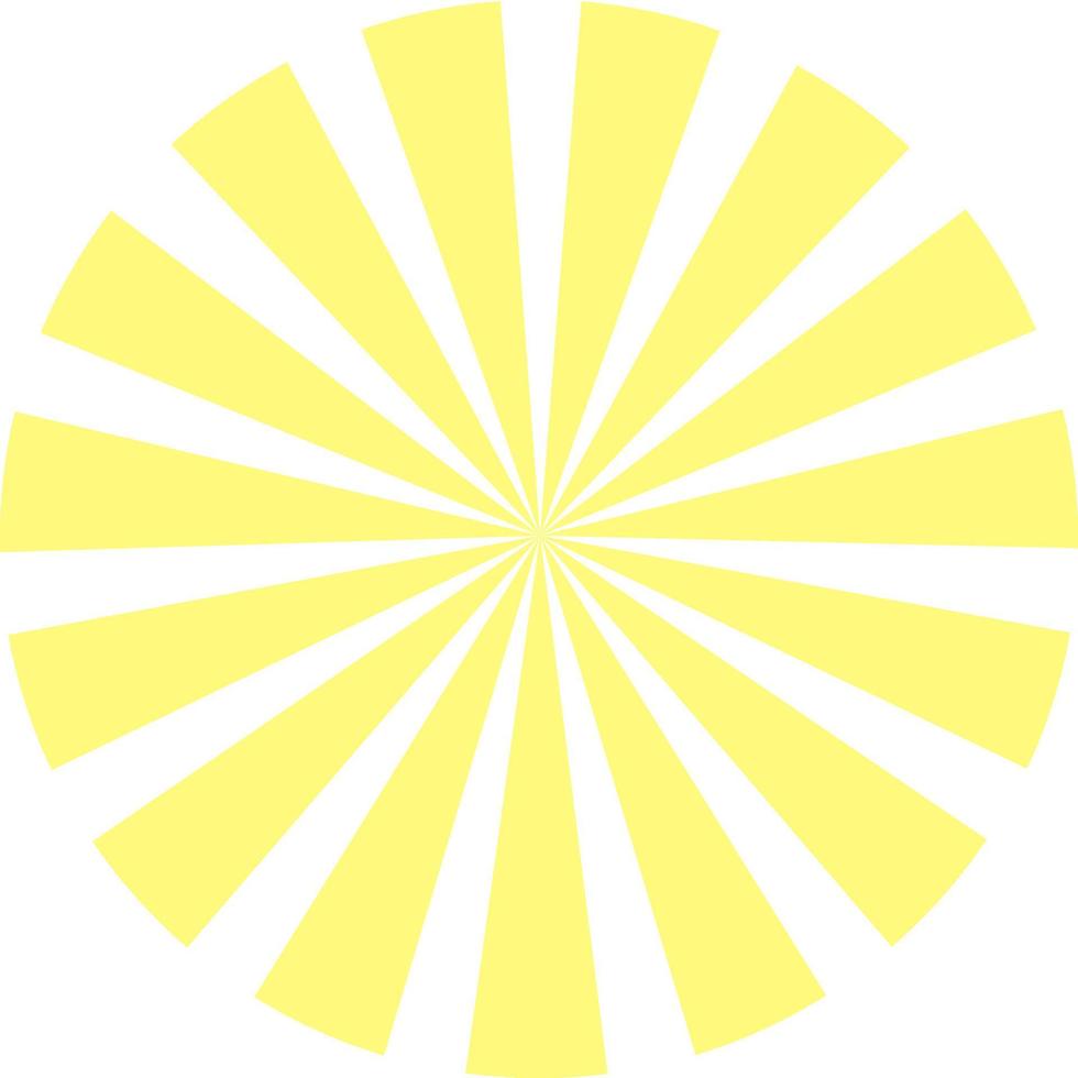 Circular Ray Sunburst vector