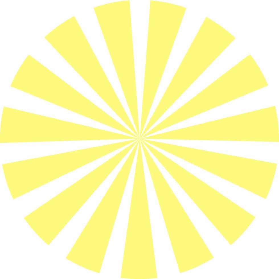 Circular Ray Sunburst vector