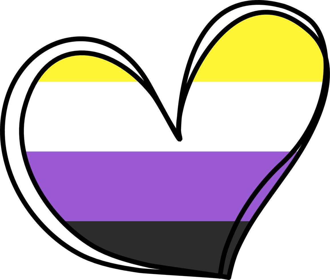 LGBTQ Love Heart Eternity Equality Pride vector