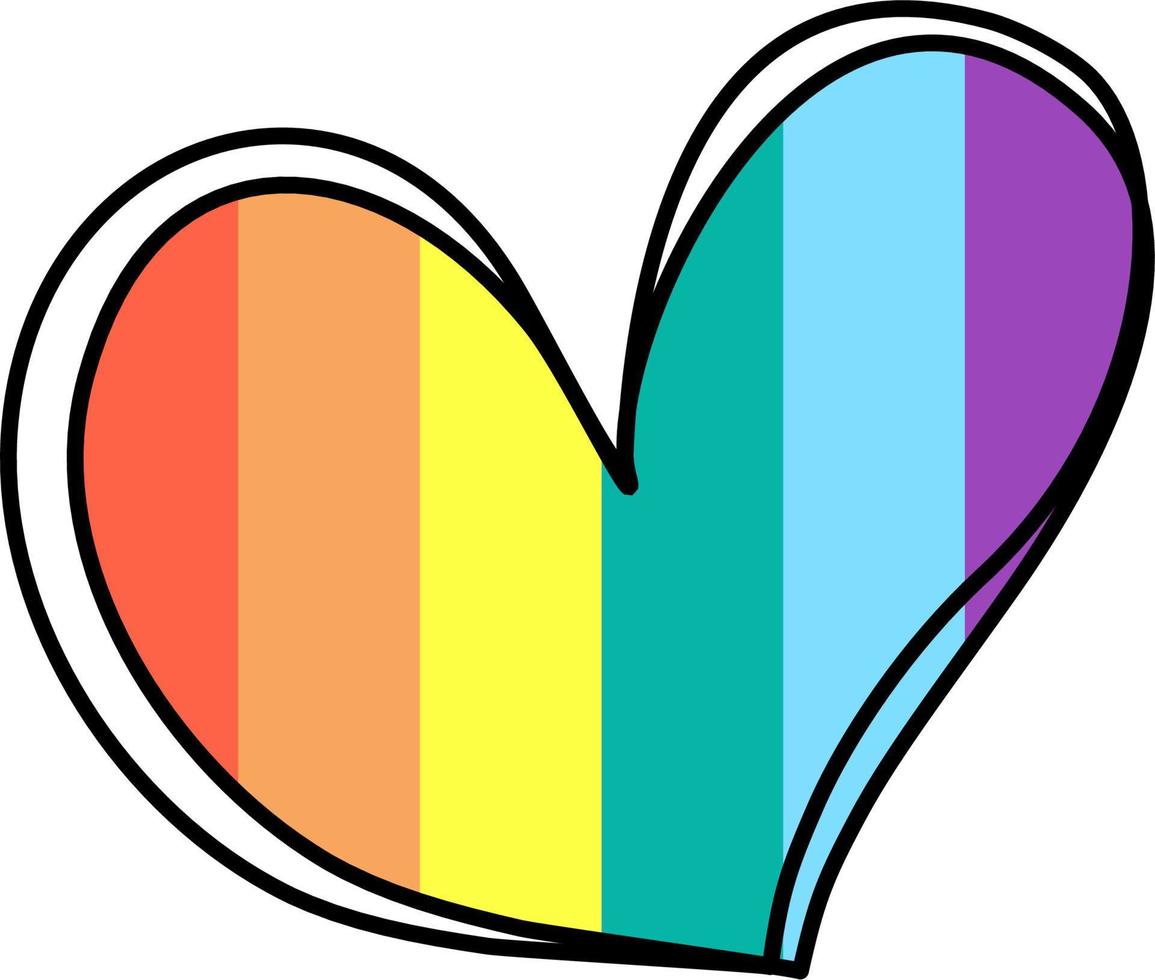 LGBTQ Love Heart Eternity Equality Pride vector