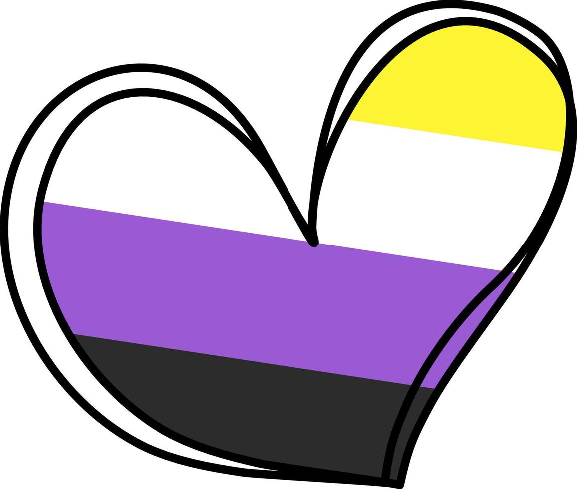 LGBTQ Love Heart Eternity Equality Pride vector