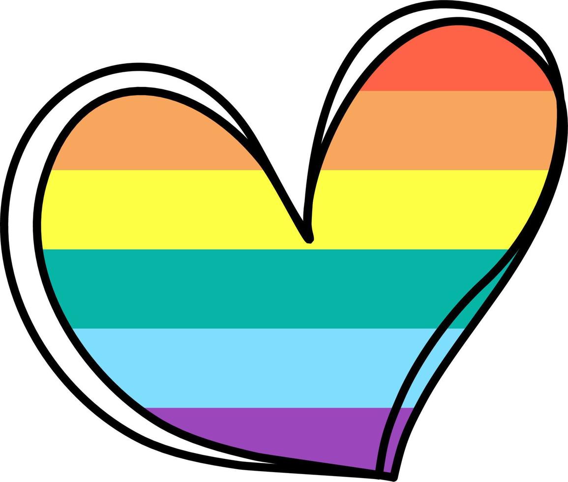 LGBTQ Love Heart Eternity Equality Pride vector