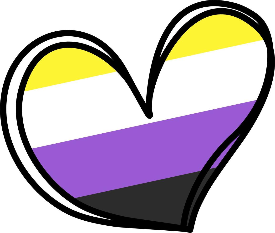 LGBTQ Love Heart Eternity Equality Pride vector