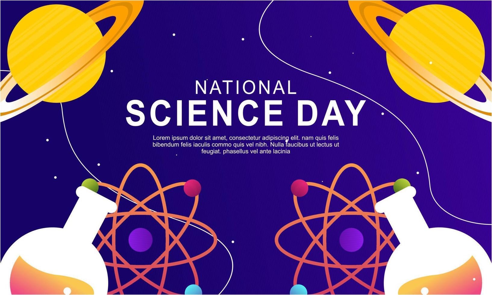 Gradient science twitch background design template vector