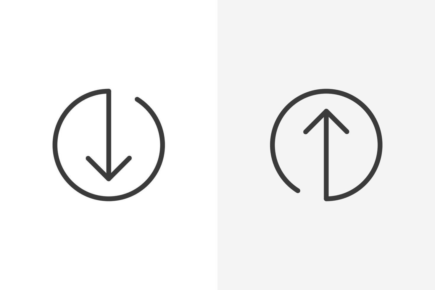 Arrow Key icon set vector. Arrow Key icon vector isolated on white background