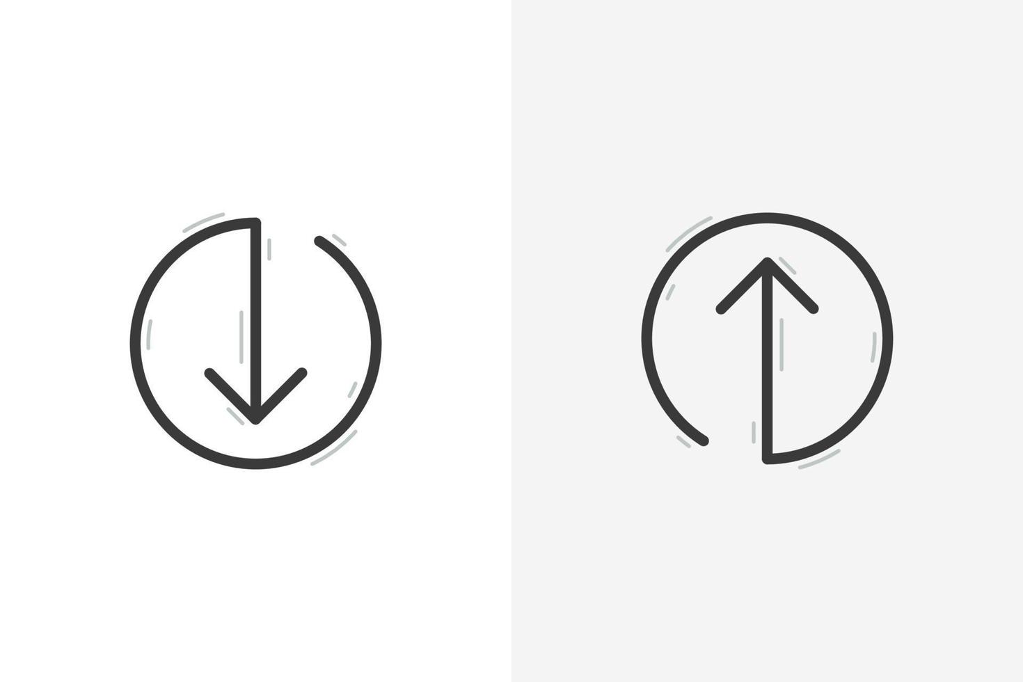 Arrow Key icon set vector. Arrow Key icon vector isolated on white background