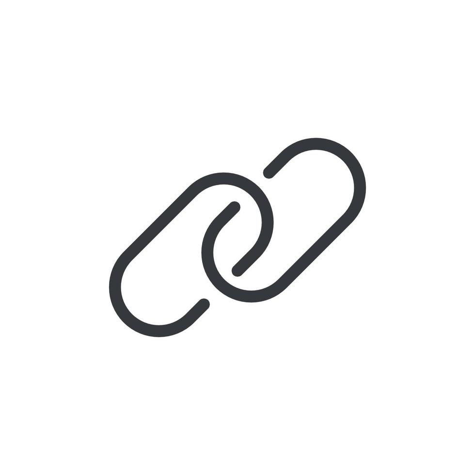 Url link icon vector. Hyperlink chain website icon vector isolated on white background 15779030