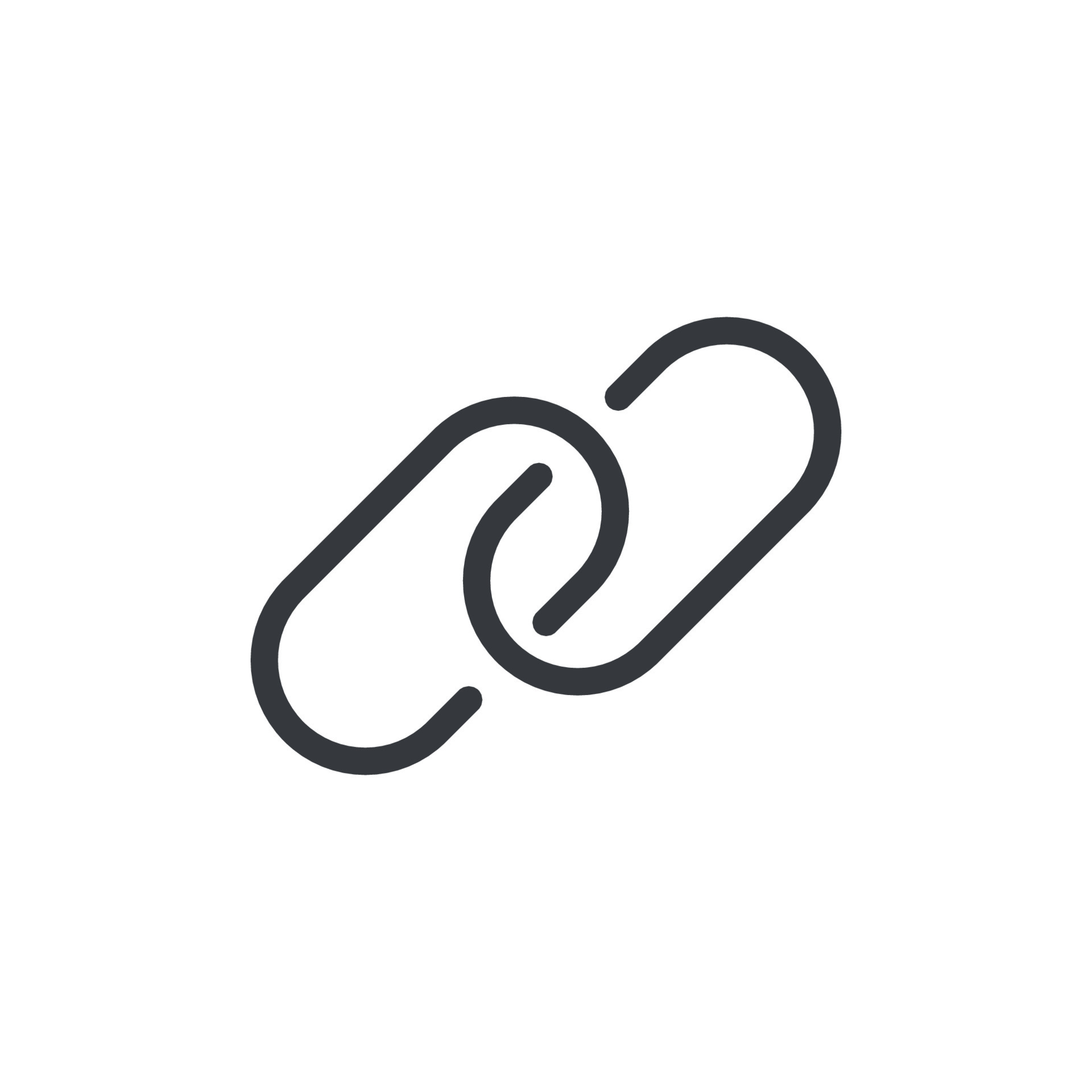 Url link icon vector hyperlink chain website icon vector isolated on