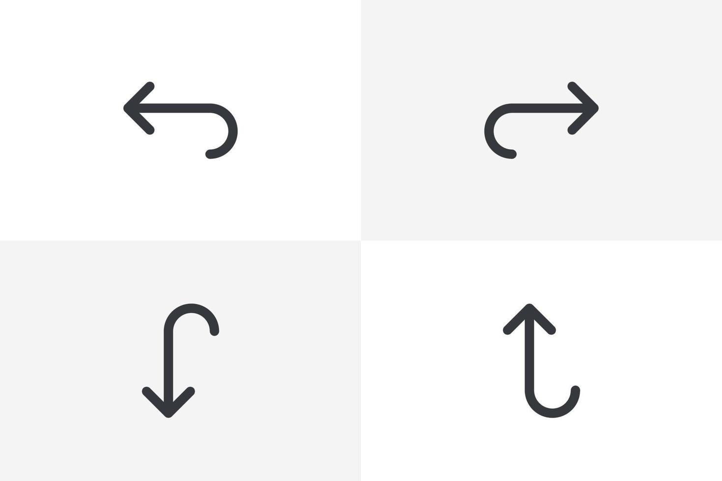 Arrow Key icon set vector. Arrow Key icon vector isolated on white background