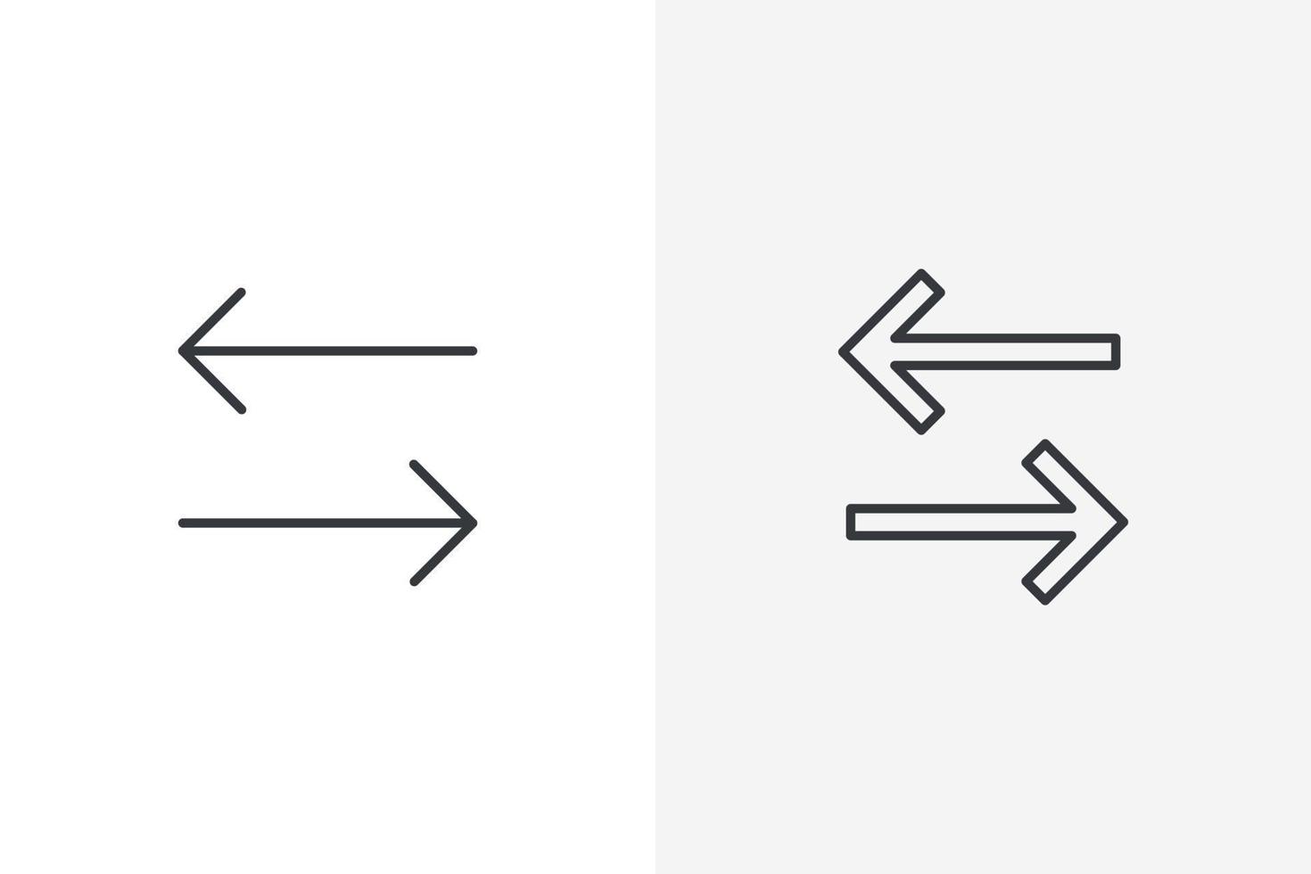 vector de conjunto de iconos de tecla de flecha. vector de icono de tecla de flecha aislado sobre fondo blanco