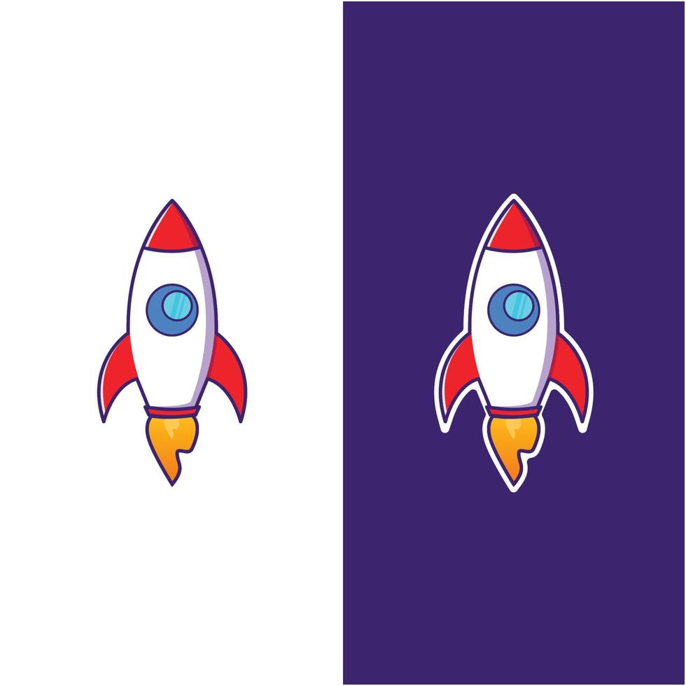 vector rocket logo template