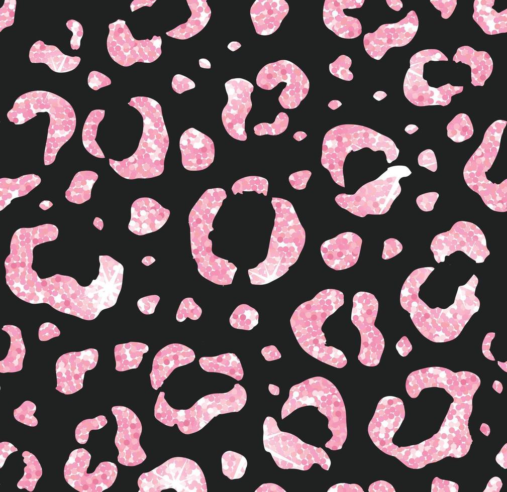 patrón vectorial sin costuras de estampado de piel de leopardo rosa vector