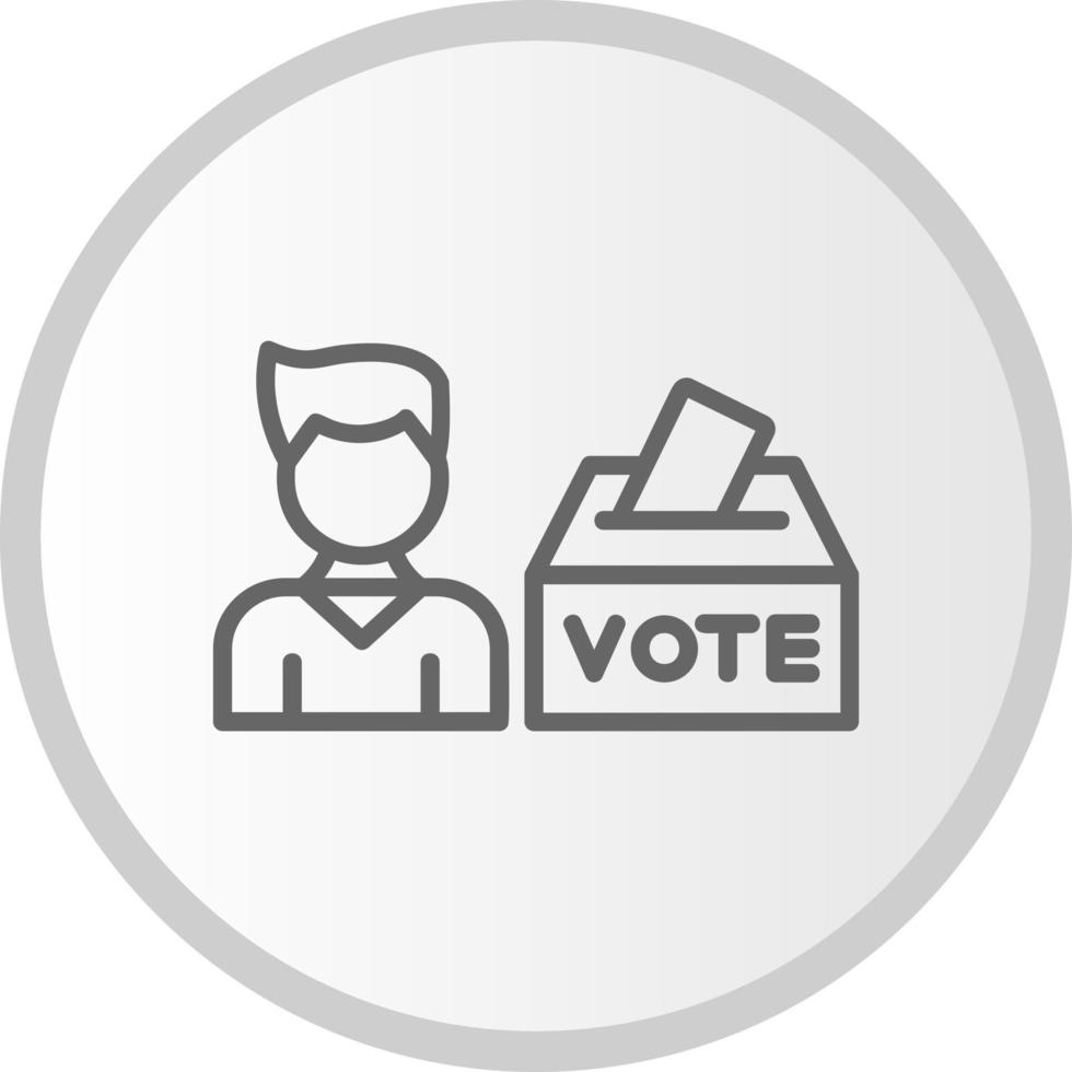icono de vector de votante