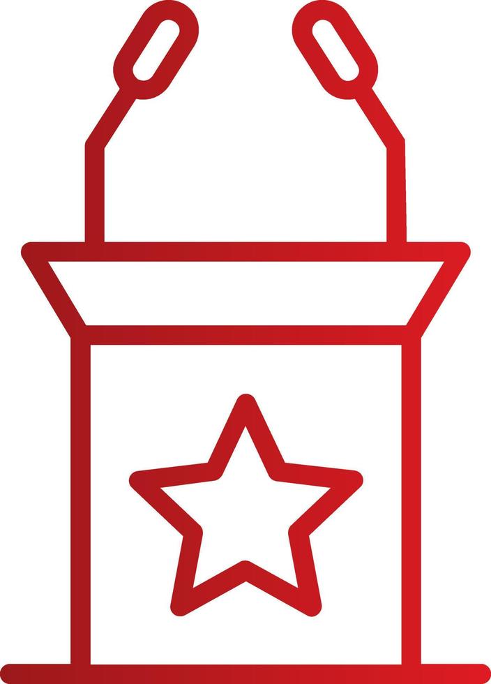 Tribune Vector Icon