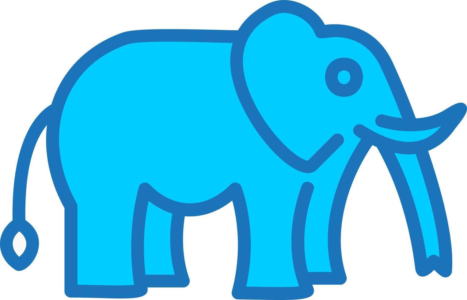 icono de vector de elefante