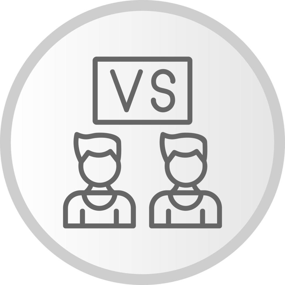 versus icono de vector