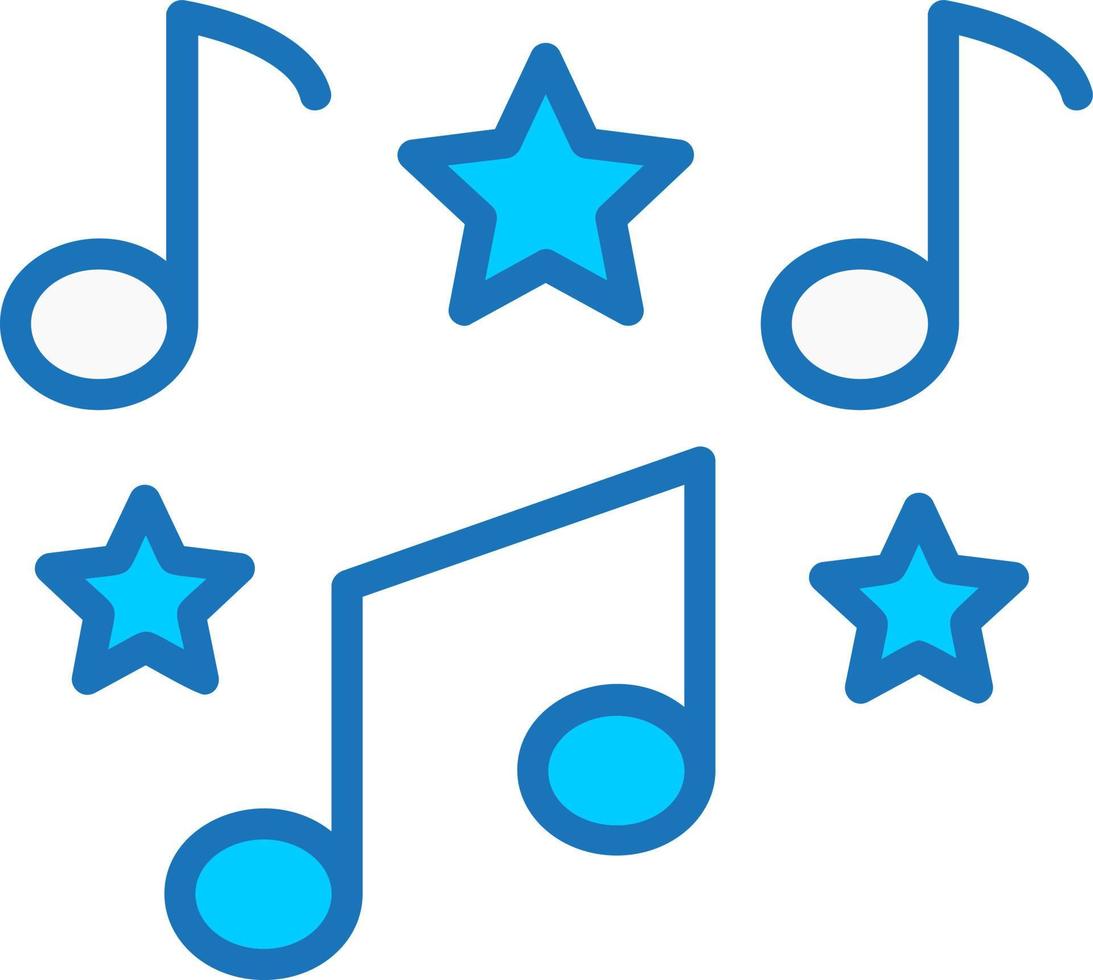 icono de vector de notas musicales