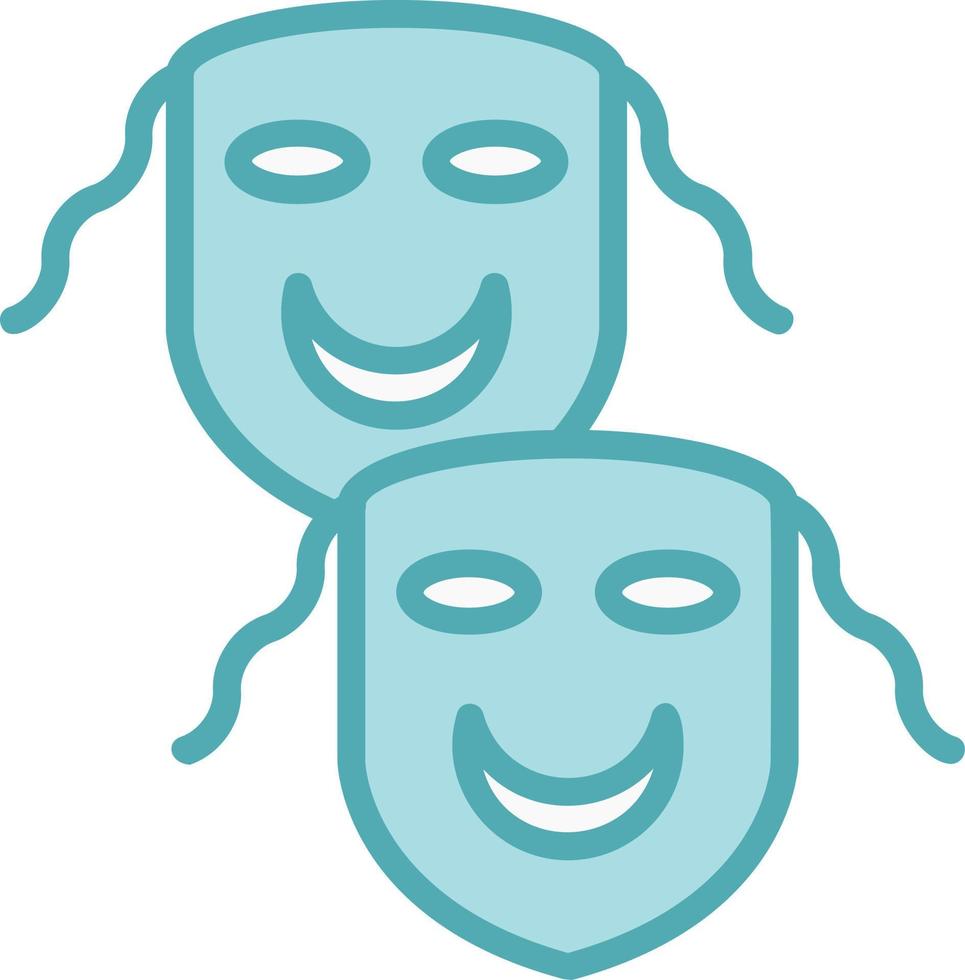 icono de vector de máscaras de teatro