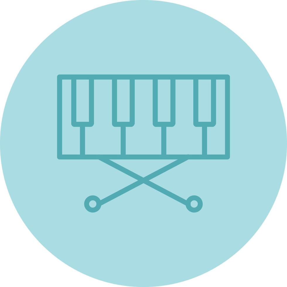 Piano Keyboard Vector Icon