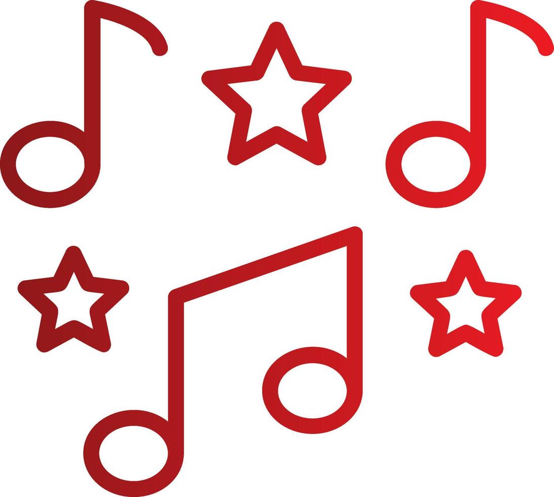 icono de vector de notas musicales