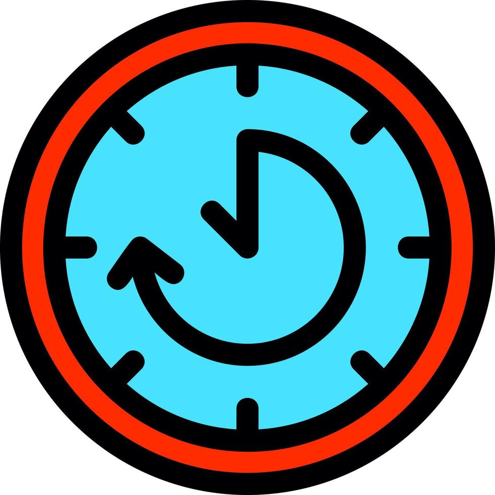 Time Loop Vector Icon Design