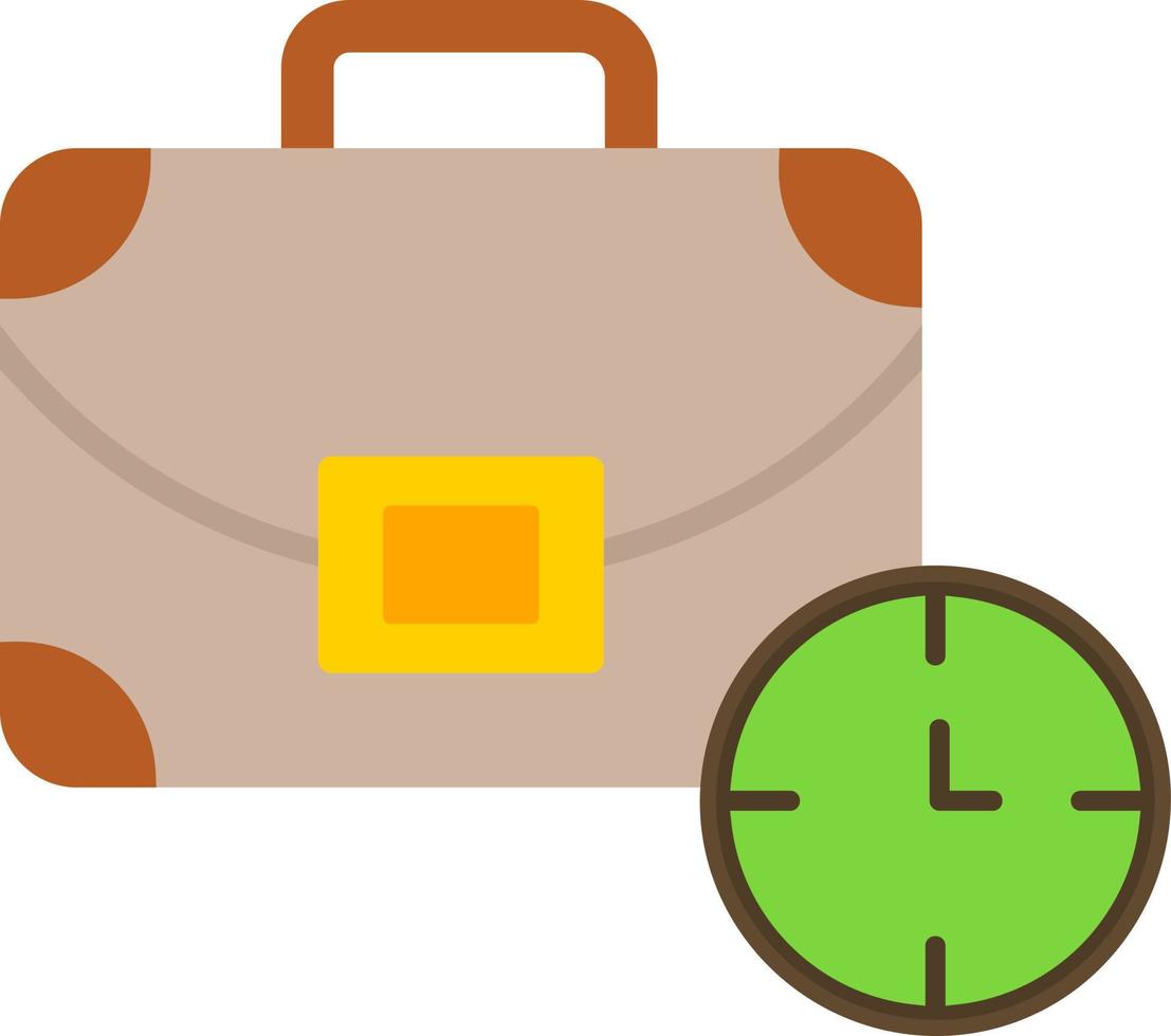 Work Time Vector Icon Design