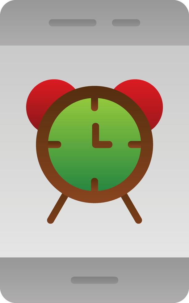 Smartphone Alarm Vector Icon Design