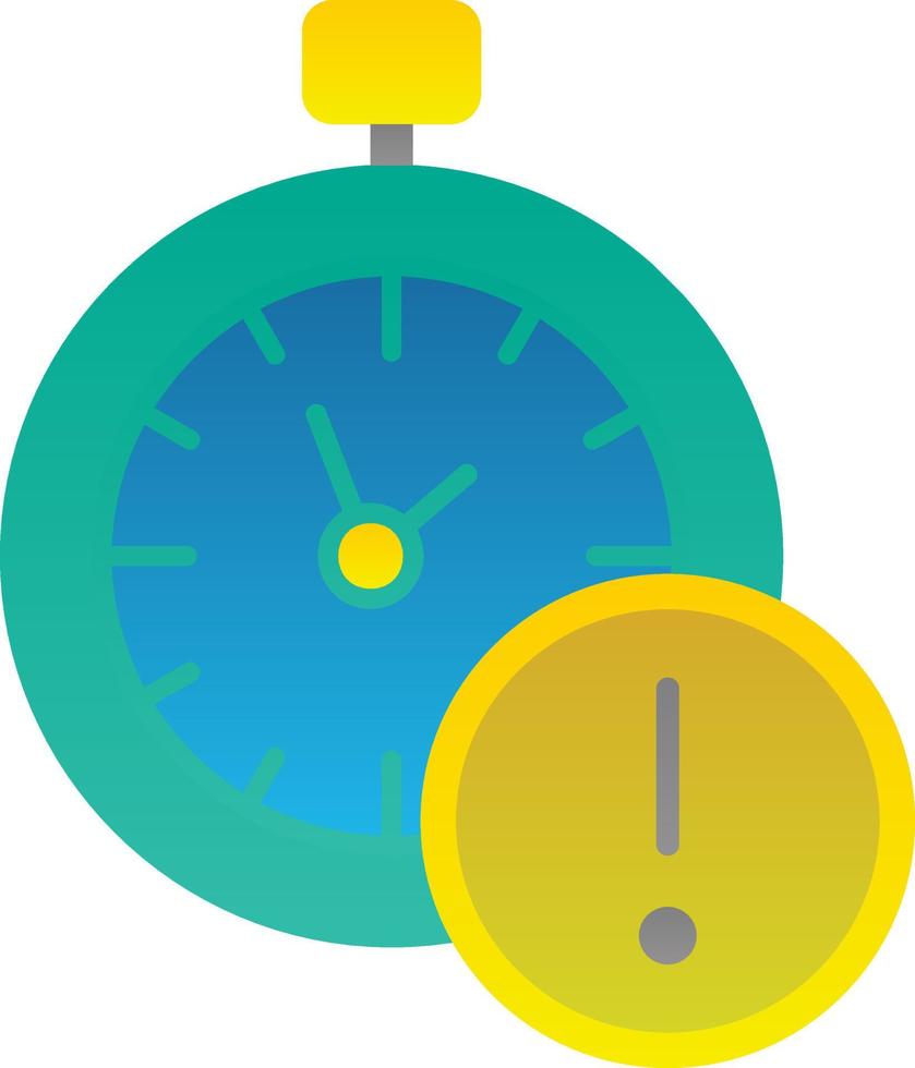 Time Alert Vector Icon Design