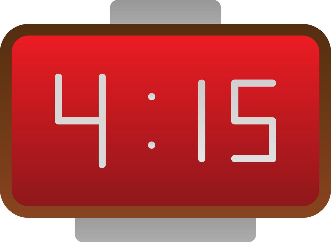 Digital Clock Vector Icon Design