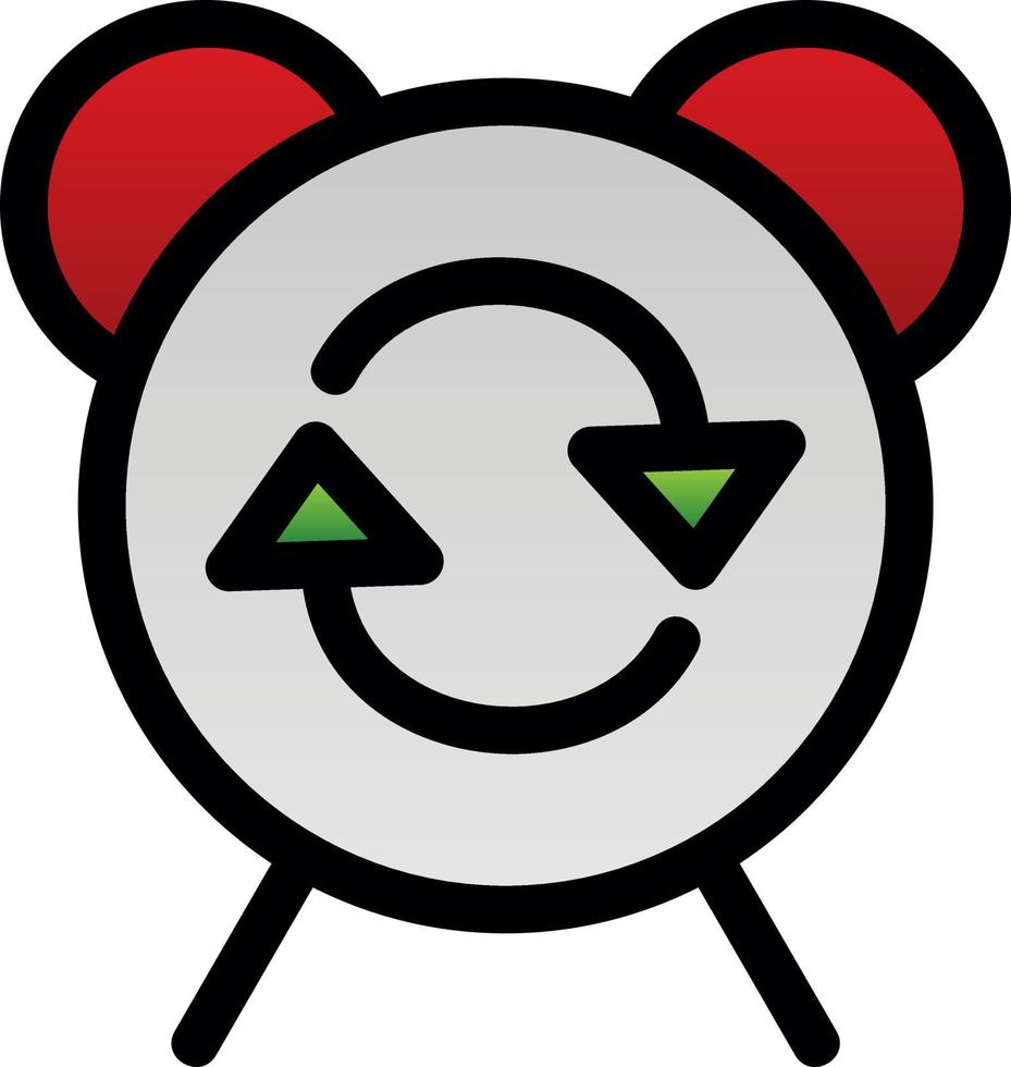 Alarm Repeat Vector Icon Design
