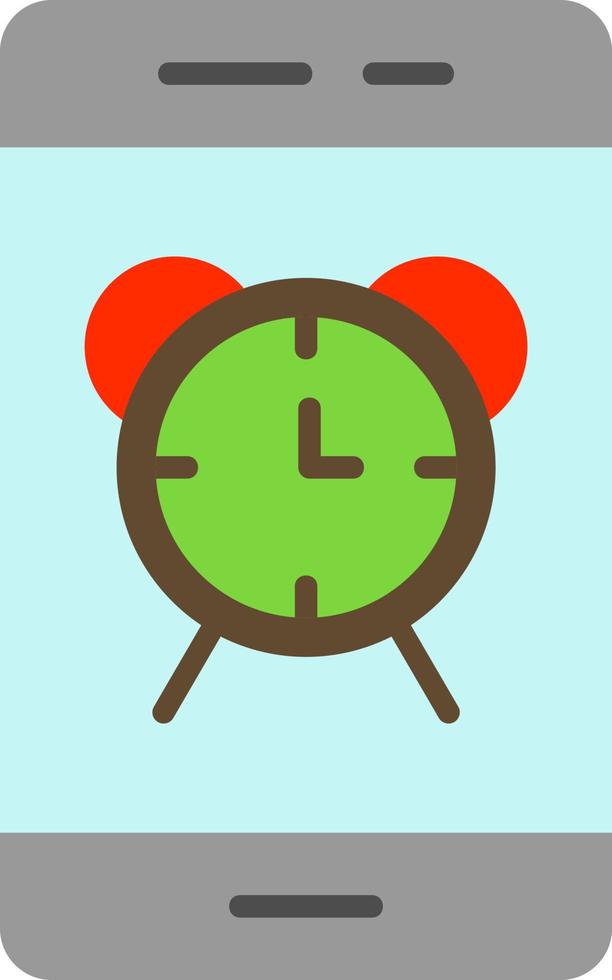 diseño de icono de vector de alarma de teléfono inteligente