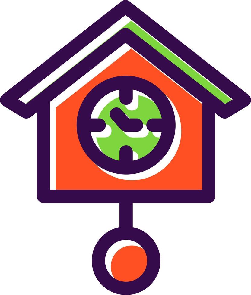 Cuckoo Clock Vector Icon Design