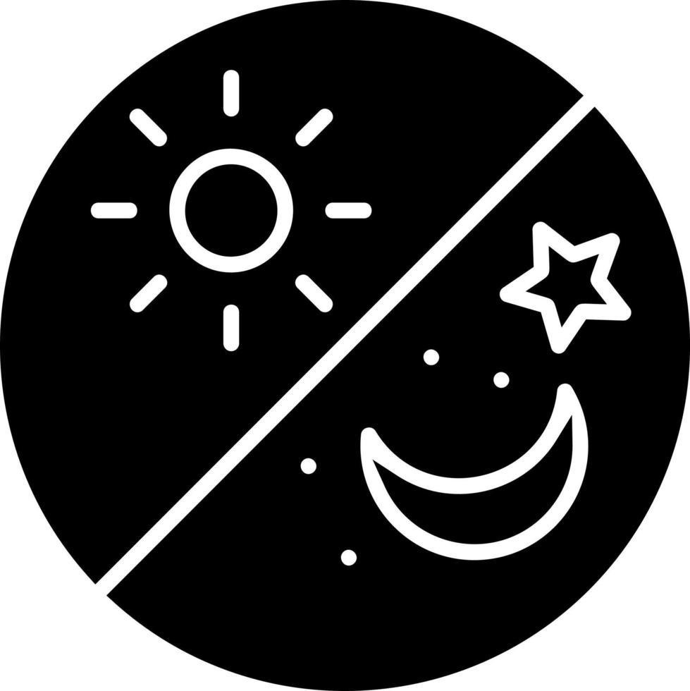 diseño de icono de vector de día y noche