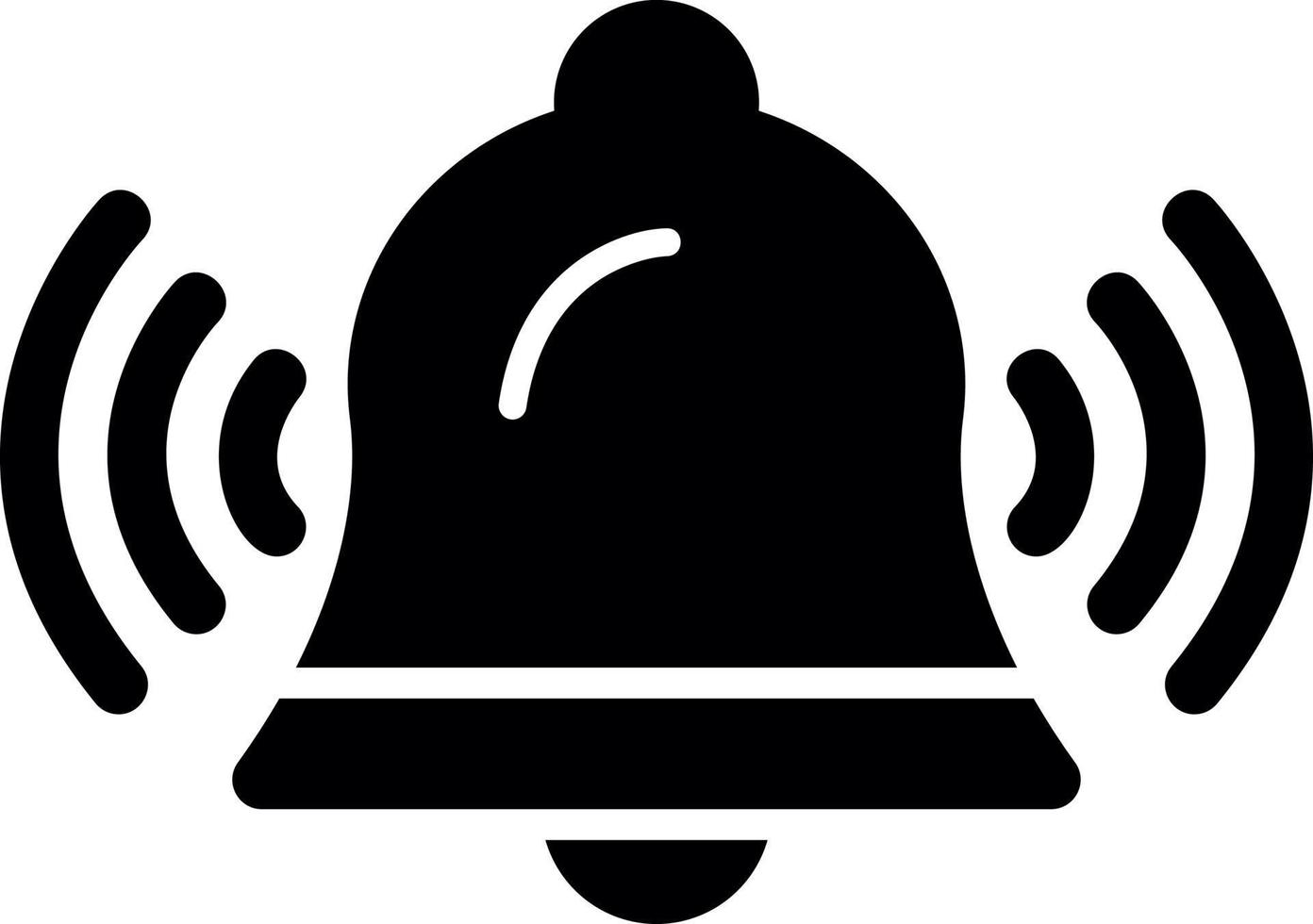 Ring Bell Vector Icon Design