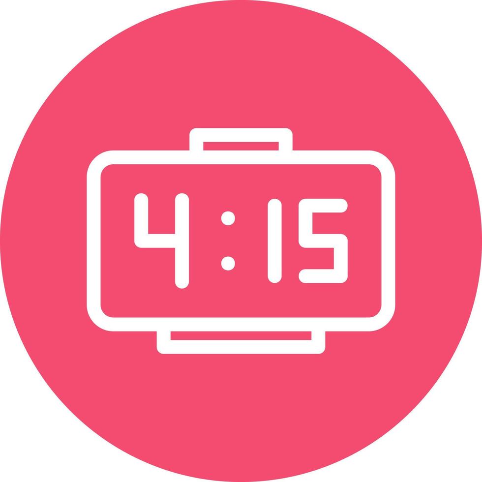 Digital Clock Vector Icon Design
