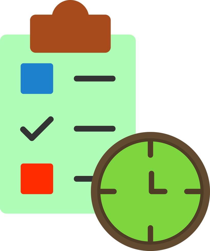 Tasks Schedule Vector Icon Design