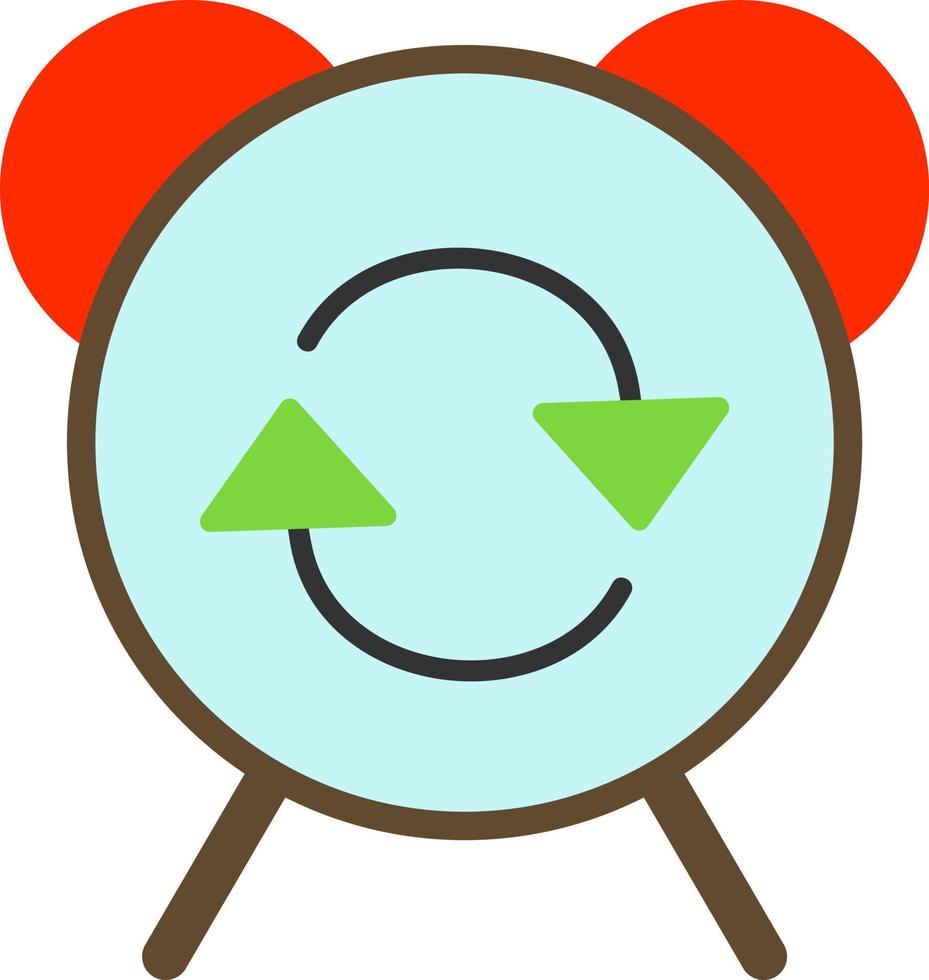 Alarm Repeat Vector Icon Design