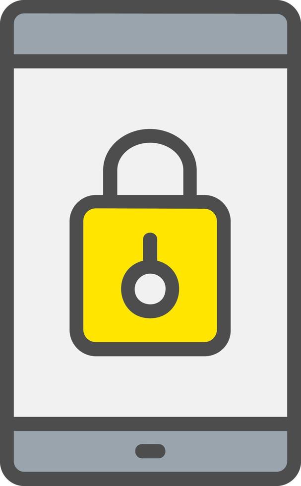 Smartphone Lock Vector Icon