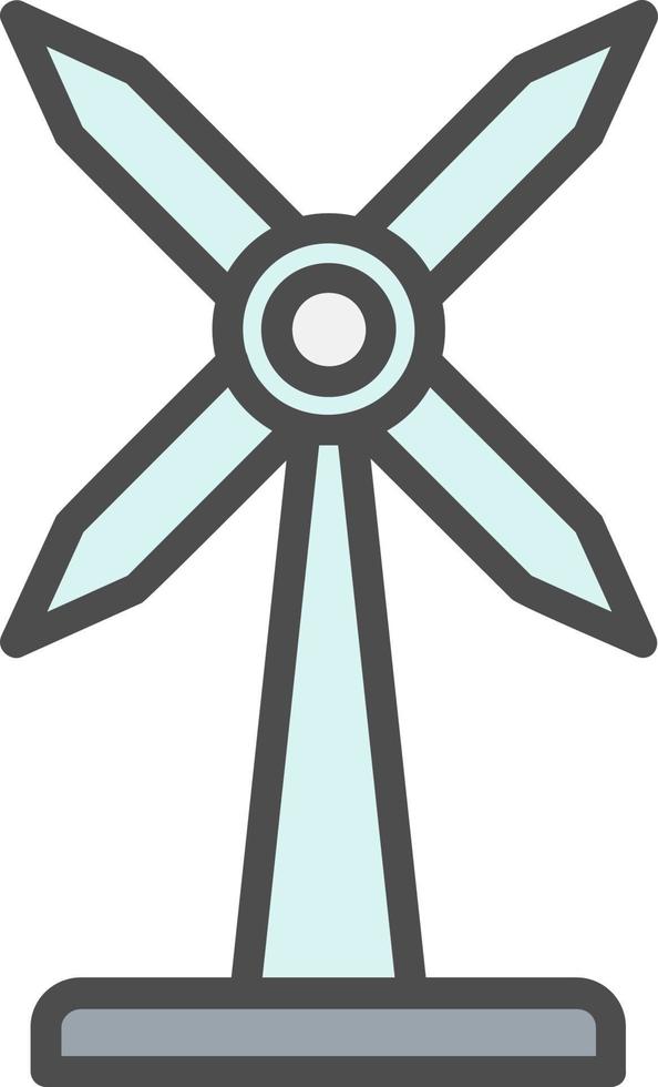 icono de vector de molino de viento