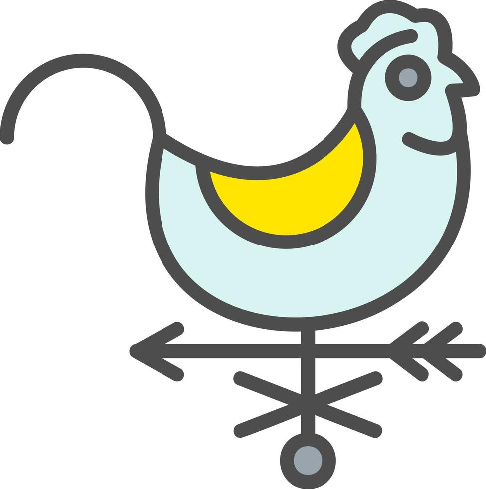 Weather Vane Vector Icon
